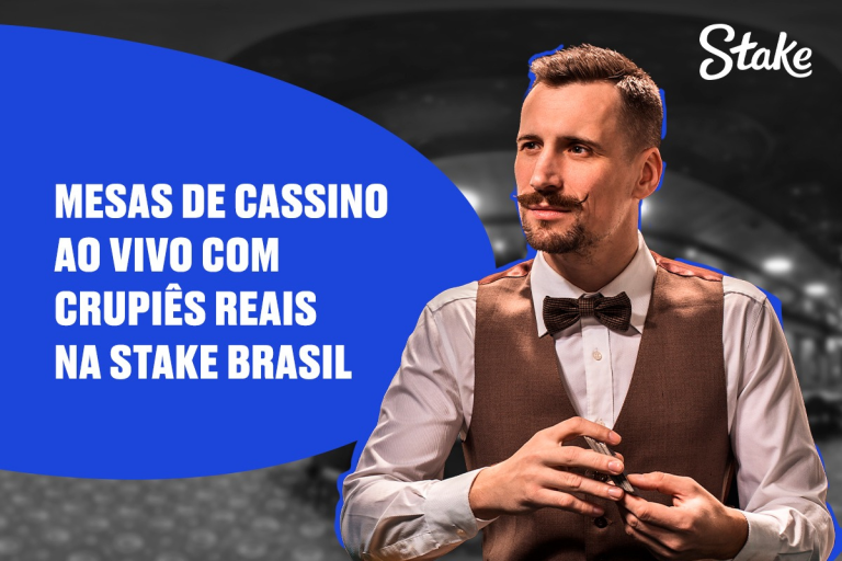 Mesas de Cassino ao Vivo com Crupiês Reais na Stake Brasil